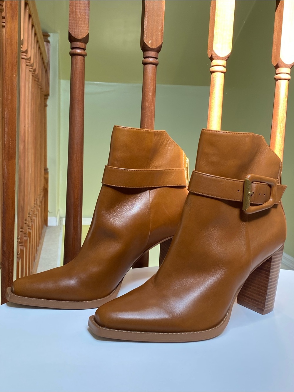 Vince Camuto Lorree Ankle Boots Golden Walnut (Tan) Leather Heeled